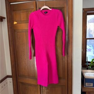 LULUS SWEATER DRESS MEDIUM PINK